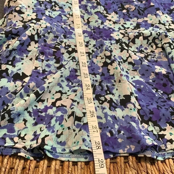 floral lined skirt Sz 12 - Picture 7 of 7